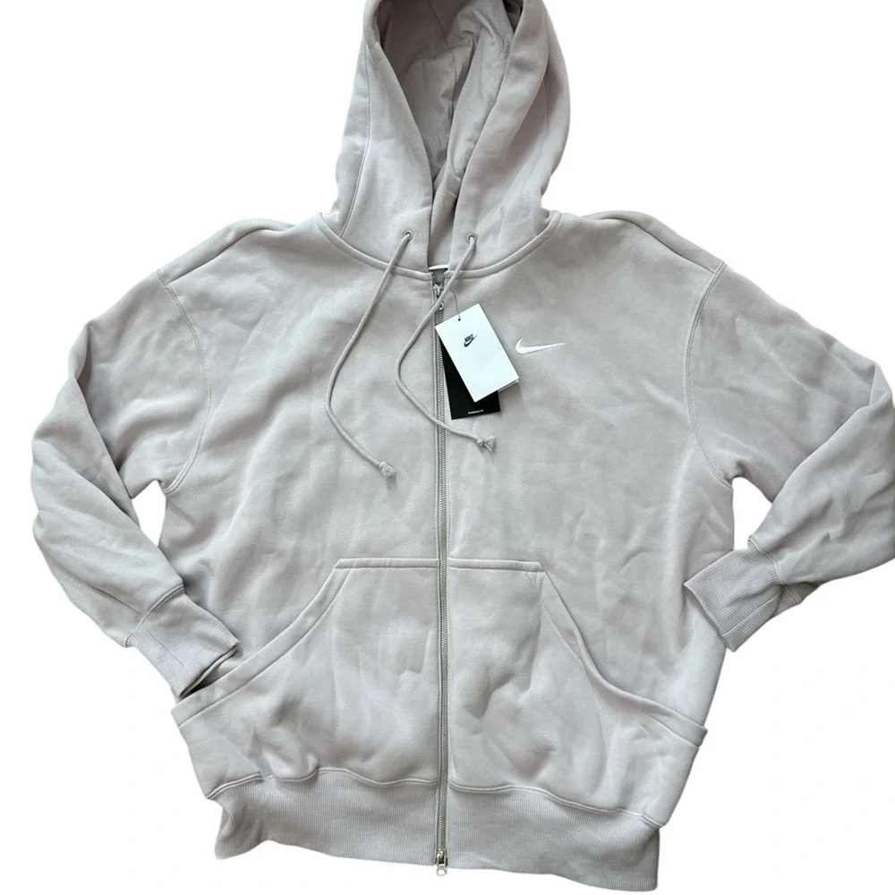 Nike Oversized Fit Women’s Size Large Full Zip Hood Blush Jacket Size Large NWTS